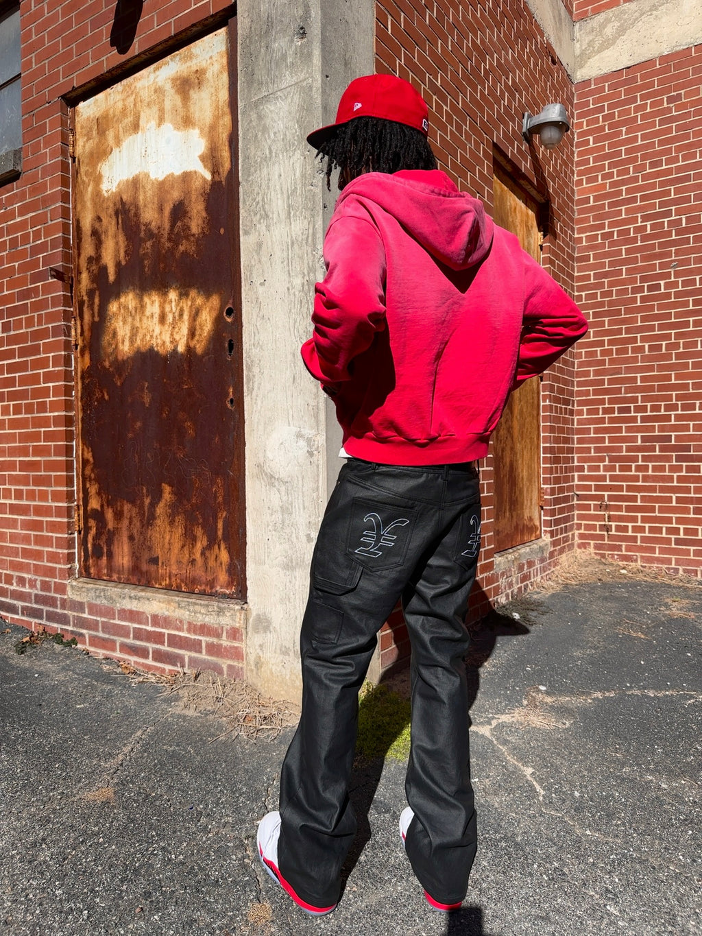 “ONYX” WAXED LEATHER DENIM